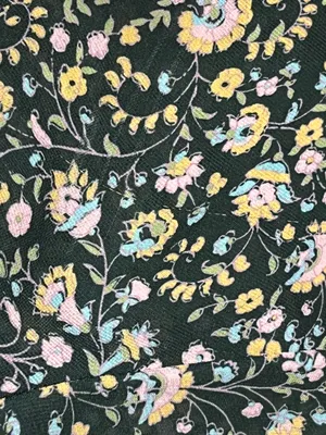 Selkie The Bistro button down Blouse in Ditsy Dark Green Floral Top thumbnail 7