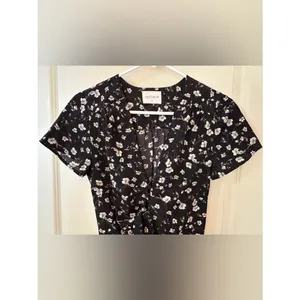 Vestique Black White Romper Women's Sz Small thumbnail 3
