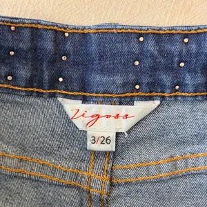 Vigoss Studded Wide Leg Jeans Womens 3/26 Blue thumbnail 11