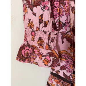 NWT Tuckernuck Beach Sunset Chintz Kenzo Coverup Mini Dress Size XL thumbnail 7