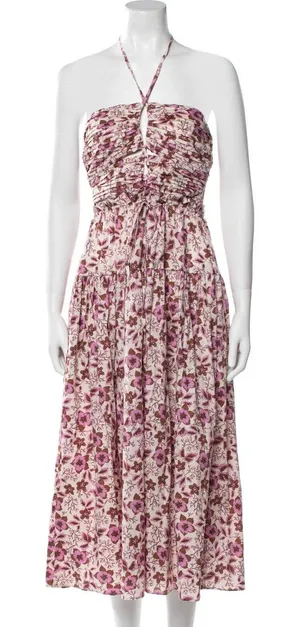 JASON WU Floral Print Midi Length Dress w/ Tags Size: XS thumbnail 1