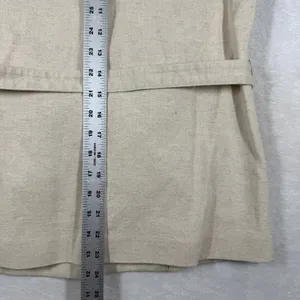 Madewell MD255 Linen Blend Belted Blazer Jacket Beige XXS New‎ thumbnail 6