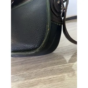 Vintage Dooney & Bourke Teton Collection All-Weather Leather saddle bag Brown thumbnail 3
