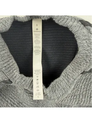 Lululemon Athletica On Repeat Dress Size 6 Heathered Grey Oversized Athleisure thumbnail 4