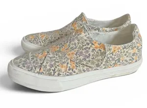 Gypsy Jazz Lavender Yellow Floral Ivory Sneaker thumbnail 1