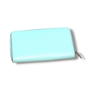 Kate Spade New York Wallet Womens Aqua White Saffiano Leather Zip Around thumbnail 2