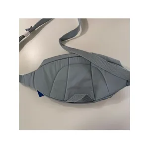 Adidas Originals Waist Bag Fanny Pack Grey Blue Trefoil‎ Logo Adjustable NEW thumbnail 3