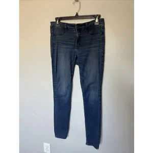 Abercrombie Fitch Skinny Stretch Blue Denim Jeans Size 6R 28 x 29 thumbnail 2