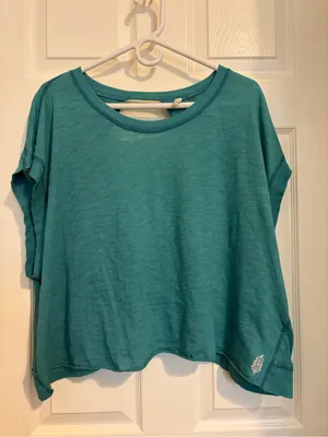 Free people teal My Time open back Tee large thumbnail 4