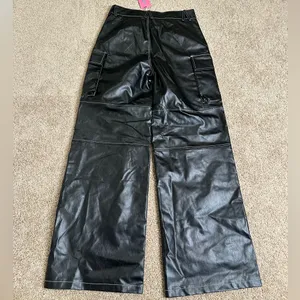 Edikted Faye Faux Leather‎ Cargo Pants thumbnail 5