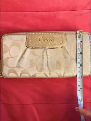 Sparkly Gold Vintage Coach Wallet thumbnail 6