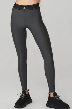 Alo Airlift High-Waist Suit Up Leggings Anthracite Black / Grey Small thumbnail 1