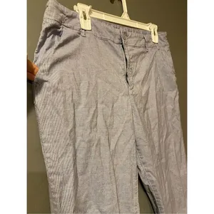 H&M Label Of Graded Goods Light Blue Straight Leg Casual/Dress Pants 10 thumbnail 4