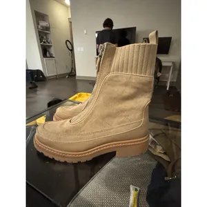 Sam Edelman D5148 Womens Sesame Suede Leone Zip Booties Size US 6 EU 36 thumbnail 4
