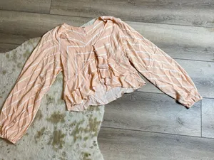 Free People Samifran Long sleeve top peach thumbnail 2