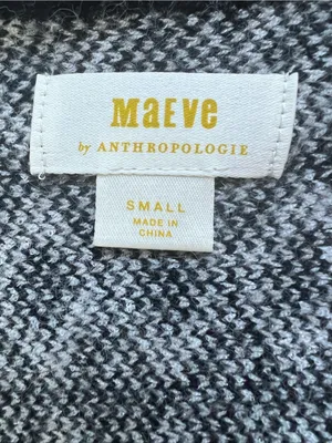 Maeve by Anthropologie Geometric Knit Wrap Sweater & Shrug Set thumbnail 3