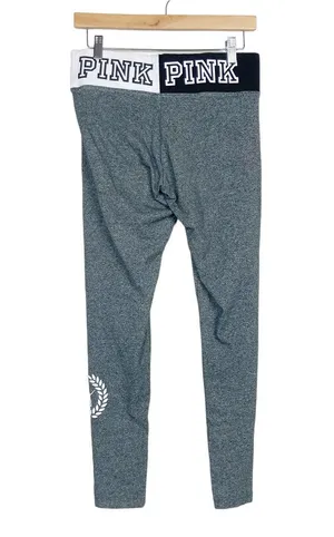 Pink Victoria's Secret Yoga Heathered Gray Leggings Sz M thumbnail 3