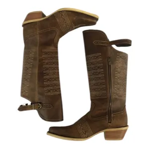 Durango Crush Women's Vintage Brown Belted Collar Western Boot US6.5 Very New Cowbay thumbnail 2