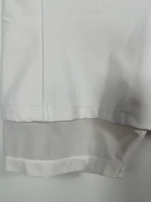 Athleta Mesh Me Up 8” Bike Shorts‎ White High Rise Mesh Hem Women’s Small thumbnail 6