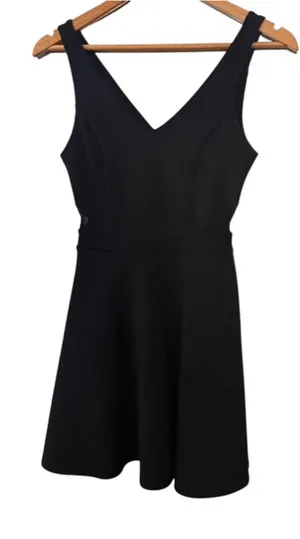 Women's Abercrombie & Fitch Black Mini Shift Dress S thumbnail 1