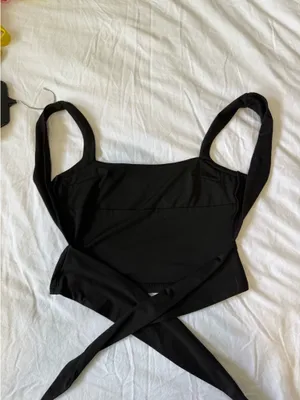 black princess polly tie back top thumbnail 3