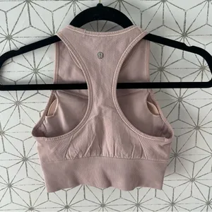 Lululemon Ebb to Train Bra *Medium Support, C/D Cup Porcelain Pink thumbnail 8