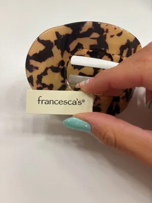 Francesca's Tortoise Hair Clip thumbnail 3