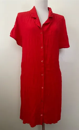 Wilfred Red Lightweight Shirt Dress thumbnail 1