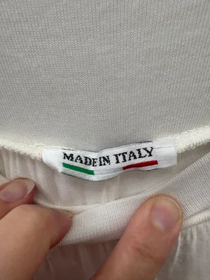 Made In Italy White silk pants size one size fits most thumbnail 5