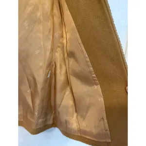Dalton Vintage Wool Blazer Womens 10 Camel Tan Braided Trim Stand Collar Jacket thumbnail 3