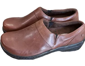 Klogs Mission Women's Size 10 Brown Leather Slip Resistant Work Clogs Comfort thumbnail 1
