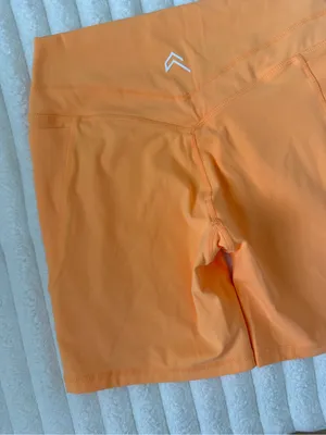 Oner Active Women's High-Waist Orange Active spandex Shorts thumbnail 4