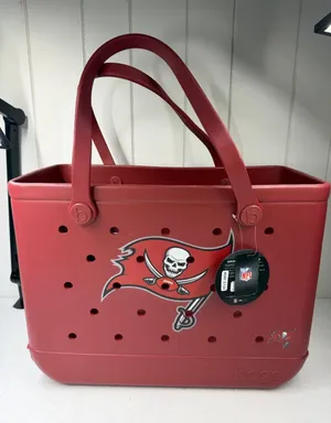 Bogg Bag NFL Original Tampa Bay Buccaneers Red Large Tote Bag NWT thumbnail 1