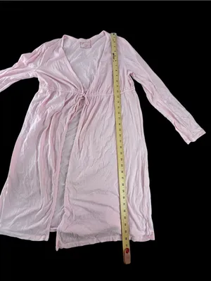 Motherhood Maternity Pink Nursing Wrap Robe with Tie Front thumbnail 3