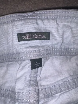 Light Wash Denim Mini Skirt with Belt thumbnail 3
