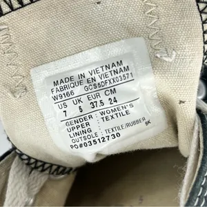 Converse‎ Chuck Taylor All Star Lace Up Sneakers Off White Size 5 thumbnail 6