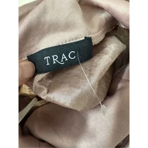 TRAC Ivory Over Mauve Pink Floral Lace Dress Womens Large L Backless Homecoming thumbnail 7