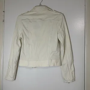 Anthropologie Marrakech Ivory cream moto zip cotton jacket size xxs thumbnail 5