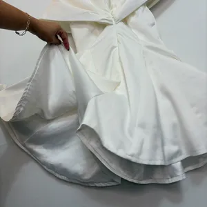 PrettyLittleThing size US 6 White Skort Dress Off Shoulder Structured Short(E12) thumbnail 7