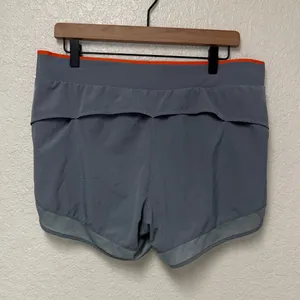 OTF Orangetheory Gray with Orange Athletic Shorts Size Large thumbnail 9
