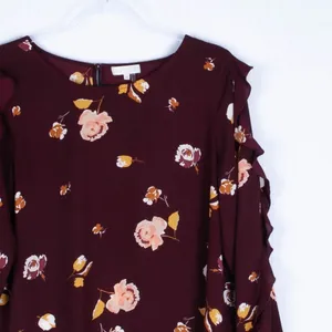 1. State Floral Ruffle‎ Blouse Size Medium thumbnail 2