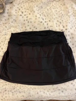 Lululemon Black Pace Rival Skirt Mid-Rise Regular 4 thumbnail 2