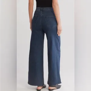 Rag & Bone Serena High Waist Rhinestone Wide Leg Jeans 29 thumbnail 4