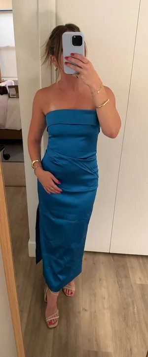 Aritzia Ten Exclusive Satin Dress - Strapless thumbnail 1