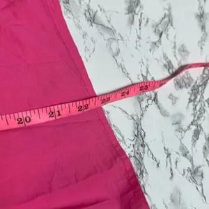 NWT Bibi Pink V Neck‎ Poplin Blouse puff shoulder Sz S thumbnail 7
