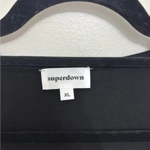 NEW Superdown Matilda Crop Wrap Long Sleeve Top in Black - Size XL thumbnail 8