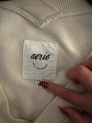 Aerie V-Neck Sweater thumbnail 3