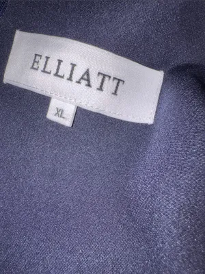 NEW ELLIATT Leonara Asymmetric Cape deep Navy Dress SZ XL thumbnail 9