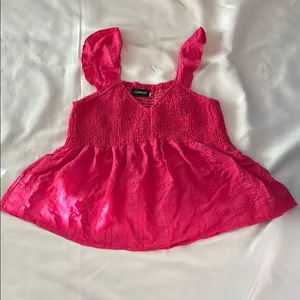 Clarisbelle Peplum Sleeveless Top Pink Women Size XXL NWOT thumbnail 1