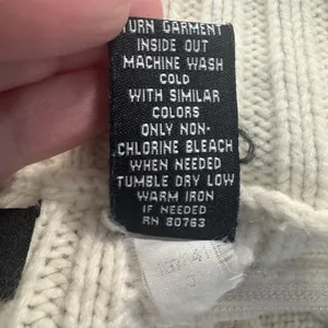 Vintage Cable Knit Longline Cardigan Jacket XL Wool Blend Zip Cottagecore Y2K thumbnail 10